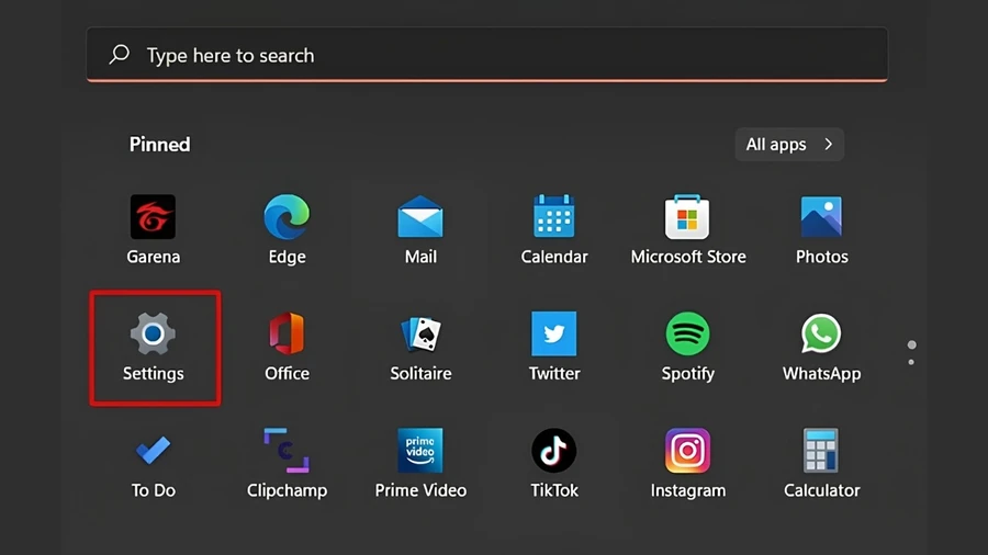 Bàn phím phản hồi chậm: Nhấn Windows + I để mở Settings