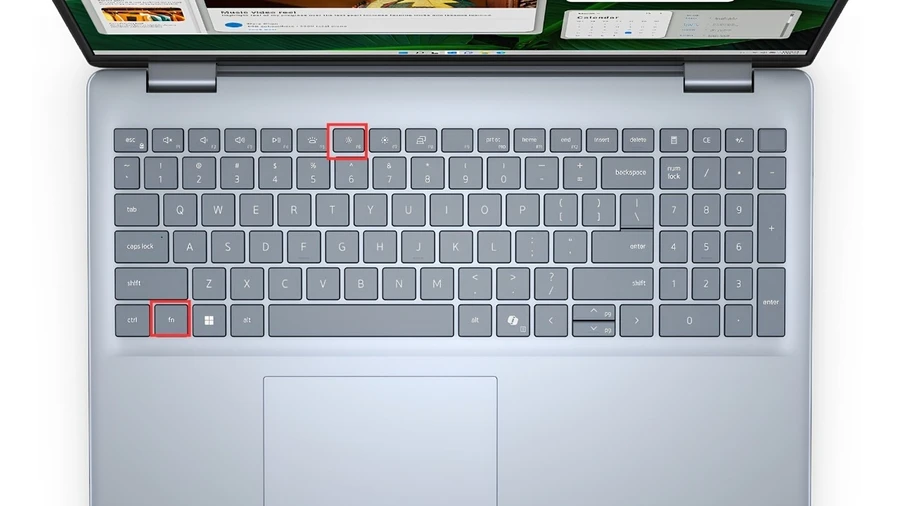 Cách bật quạt tản nhiệt laptop Dell: Nhấn thử phím đó hoặc dùng tổ hợp Fn + phím chức năng tương ứng 