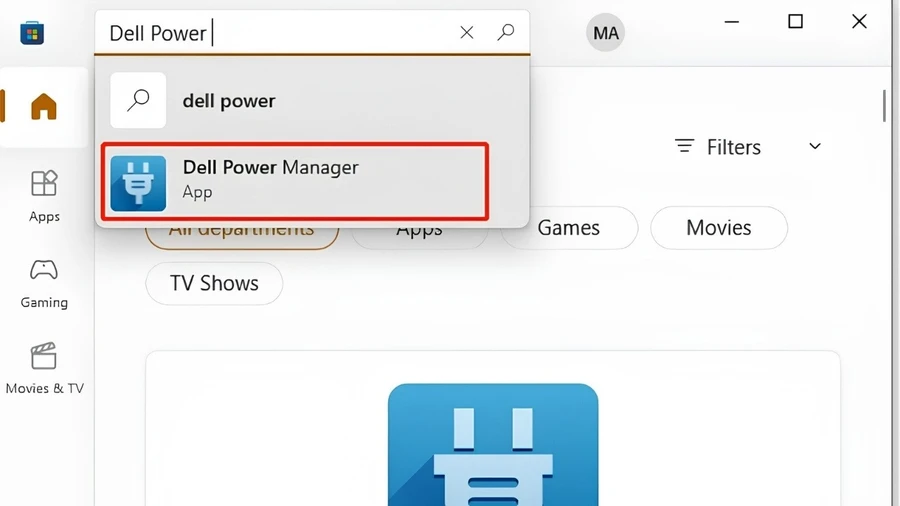 Cách bật quạt tản nhiệt laptop Dell: Mở Dell Power Manager trên laptop Dell