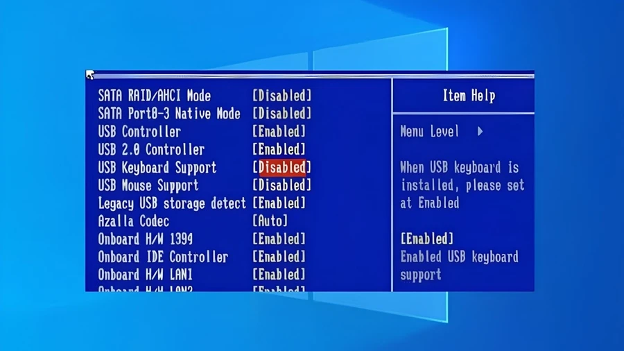 Máy tính không nhận bàn phím: Nếu bàn phím dùng được trong BIOS, hãy kiểm tra lại Windows, driver và phần mềm