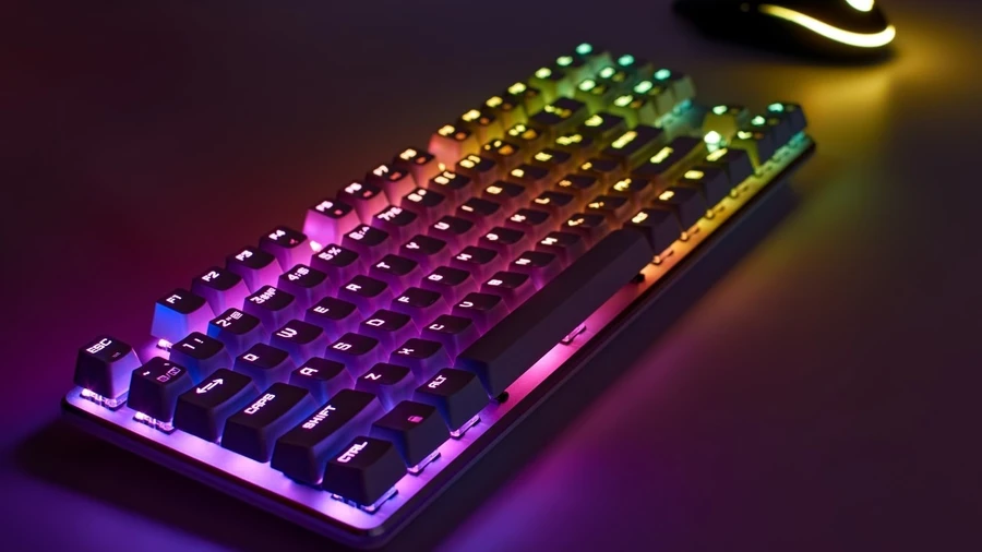 Đèn LED bàn phím cơ dưới 1 triệu hỗ trợ làm việc trong tối hiệu quả và tăng tính thẩm mỹ cho không gian của người dùng