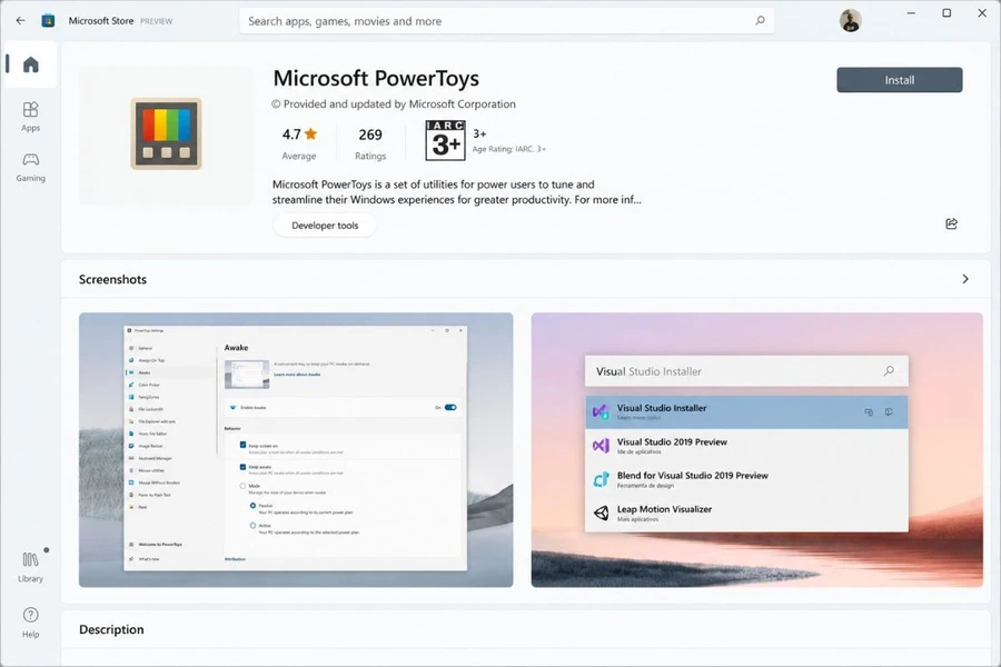 Truy cập nguồn chính thức để tải Microsoft Powertoys