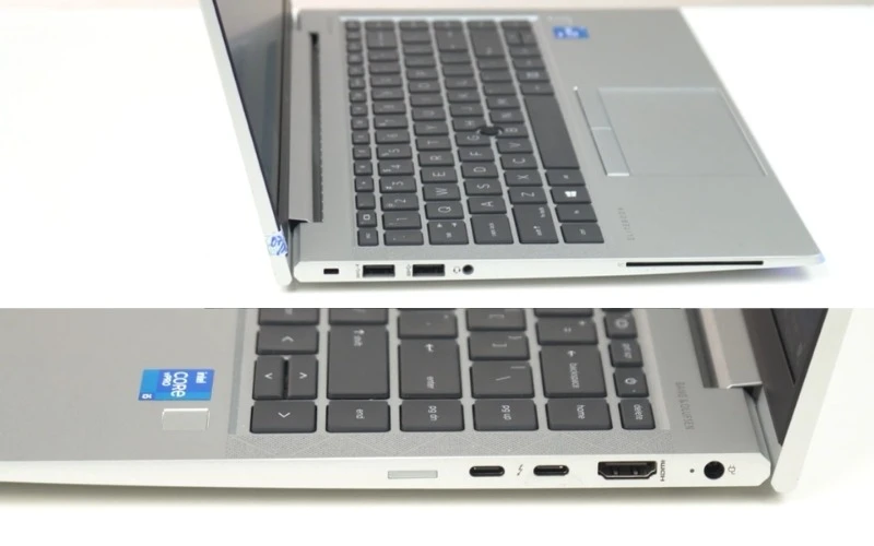 HP Elitebook 840 G8 trang bị đầy đủ Thunderbolt 4, USB-A và HDMI giúp kết nối thiết bị dễ dàng