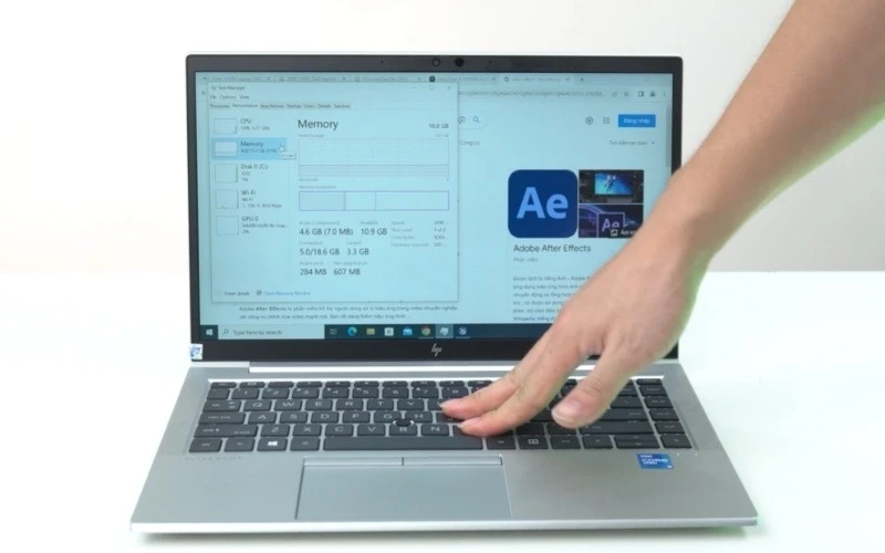 HP Elitebook 840 G8 trang bị cấu hình i5-1145G7, RAM 16GB, SSD 256GB đáp ứng hoàn hảo cho dân văn phòng