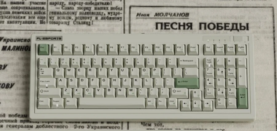 Bàn phím cơ FL-Esport OG98 phối máu Retro Green