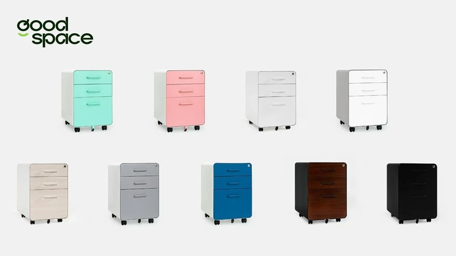 Các loại hộc tủ tài liệu phổ biến gồm có hộc tủ 2 ngăn và 3 ngăn