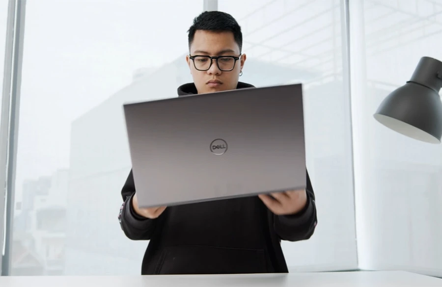 Ngoại hình chuẩn doanh nhân của laptop Dell Vostro