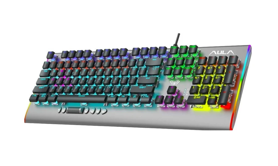 Bàn phím Aula mang đậm phong cách thiết kế gaming