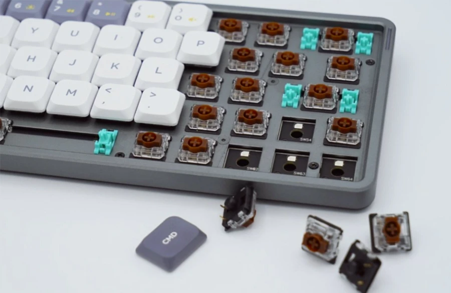 Bàn phím NuPhy trang bị Gateron Brown Switch 2.0 cho cảm giác gõ êm ái