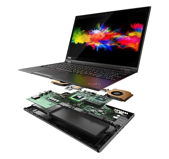 Lenovo ThinkPad P53 với chip Intel Core i7, card đồ họa NVIDIA Quadro T1000.