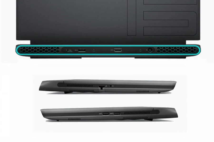 Cổng kết nối đa dạng trên laptop Dell Alienware m15 Ryzen Edition R5