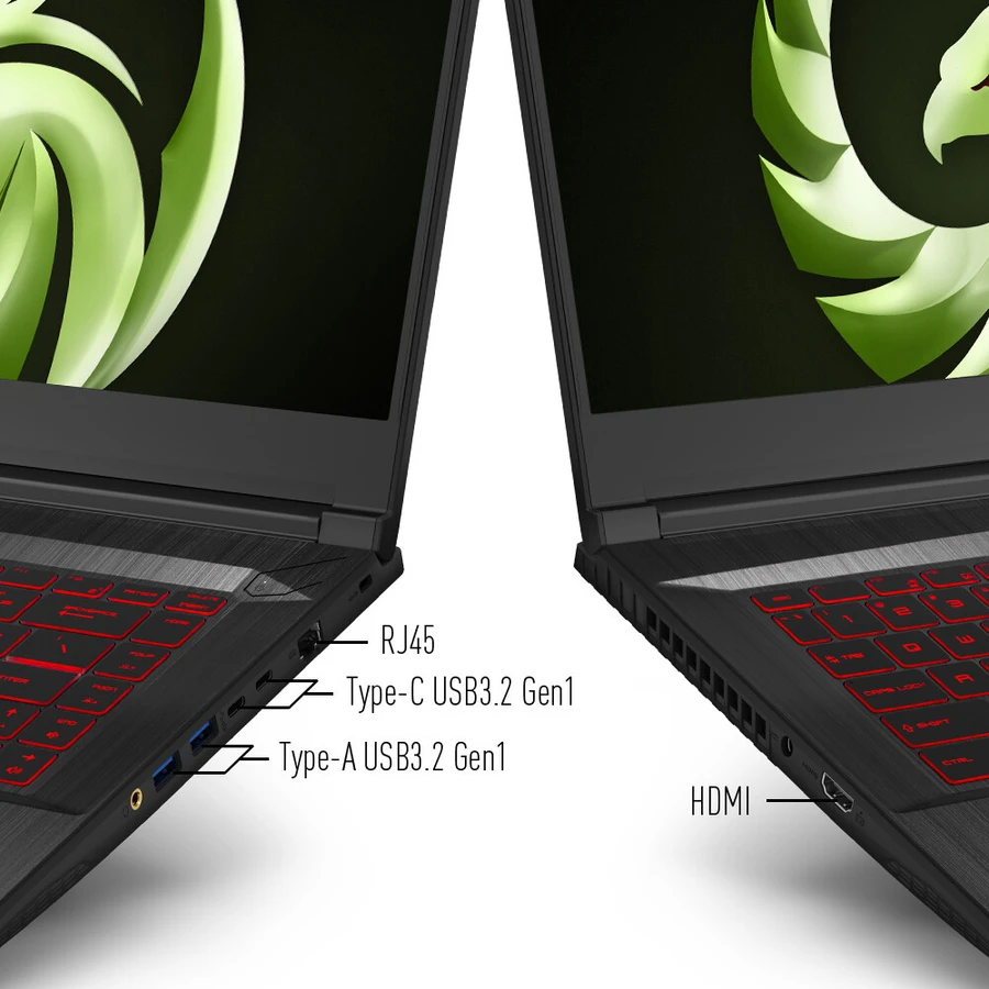 Laptop MSI Bravo 15 kết nối nhiều thiết bị ngoại vi, phần mềm Dragon Center