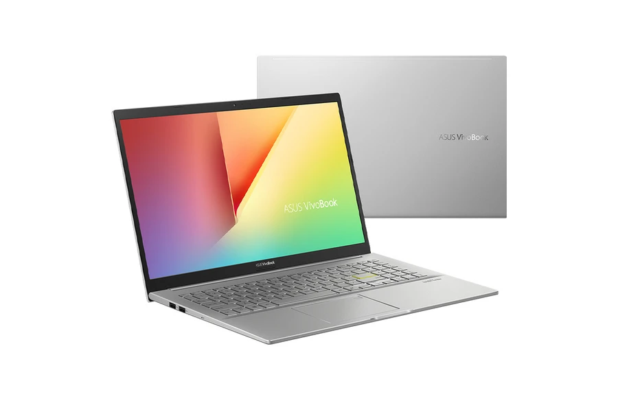 ASUS Vivobook A515 mỏng nhẹ, sang trọng, thiết kế kim loại bạc, dễ dàng mang theo.