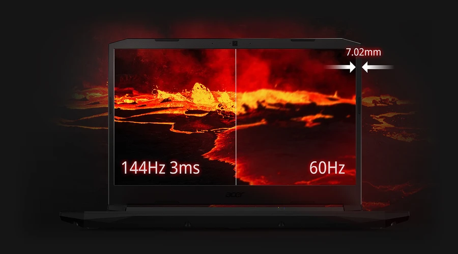 Laptop Acer Nitro 5 2021 với màn hình tần số quét cao
