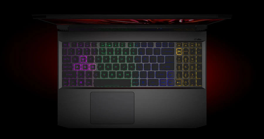 Bàn phím LED RGB và touchpad lớn của laptop Acer Nitro 5