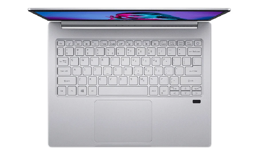 Bàn phím và touchpad Acer Swift 3 13 2021, có cảm biến vân tay