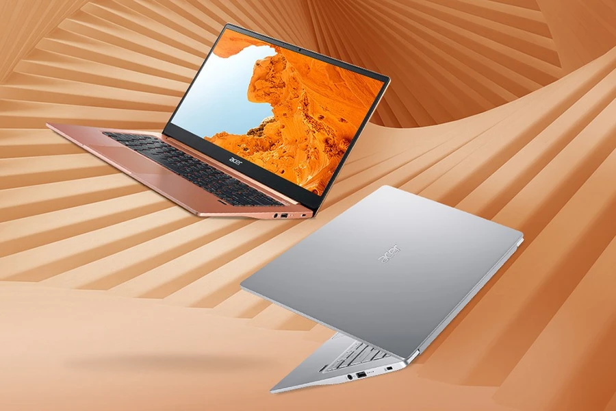 Acer Swift 3 14 với cổng Thunderbolt 4, HDMI, USB A, jack 3.5mm, cảm biến vân tay, Wi-Fi 6