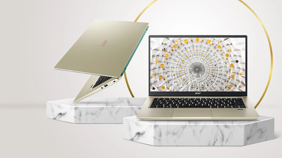 Acer Swift 3 14 màn hình IPS Full HD viền mỏng, màu sắc sống động, độ phủ 90% sRGB