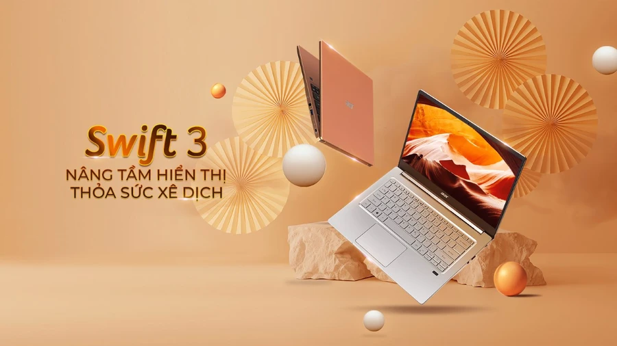 Bàn phím và touchpad của laptop Acer Swift 3 14