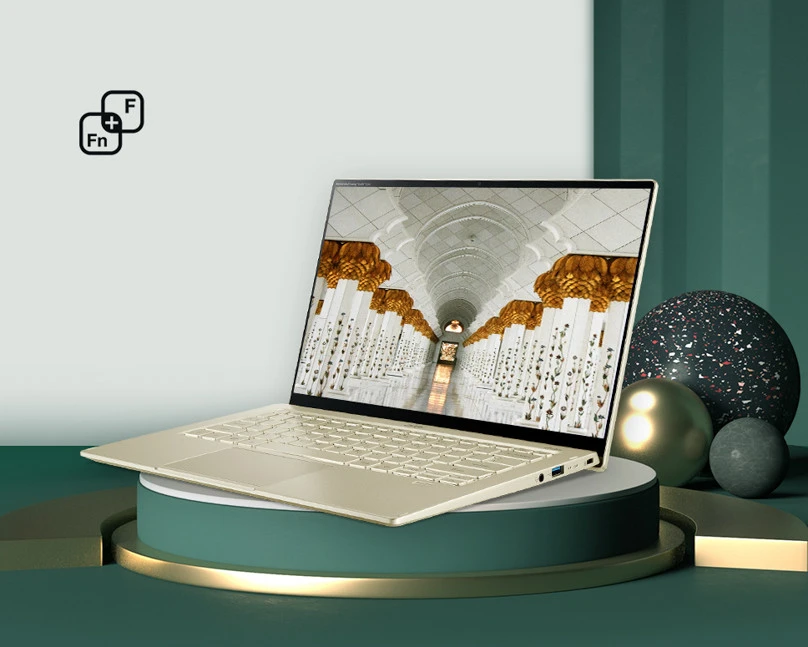 Acer Swift 5 với các cổng kết nối USB-A, USB-C và HDMI, hỗ trợ sạc PD tiện lợi.