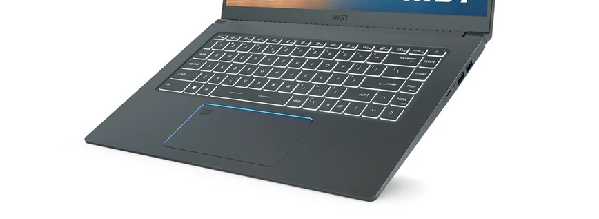 Bàn phím và touchpad laptop MSI Prestige 15 A11