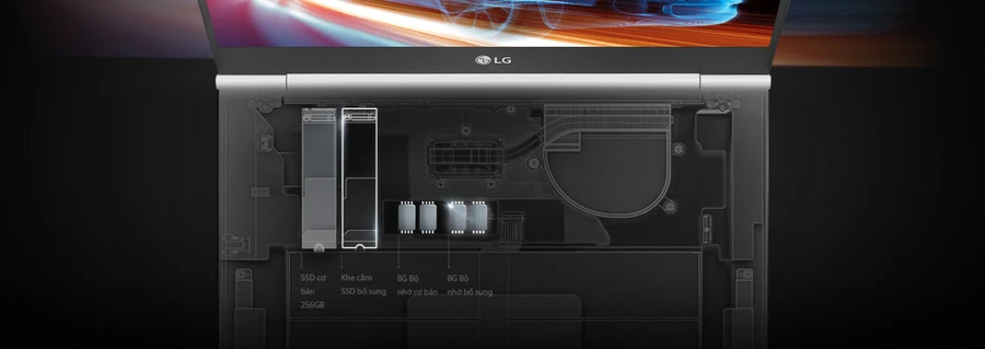 LG Gram 13 với chip Intel Core i5, 8GB RAM, SSD NVMe cho hiệu năng vượt trội.