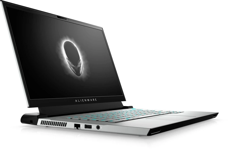 Bàn phím Chiclet Dell Alienware M15 R3 với hành trình phím sâu, keycaps bo cong
