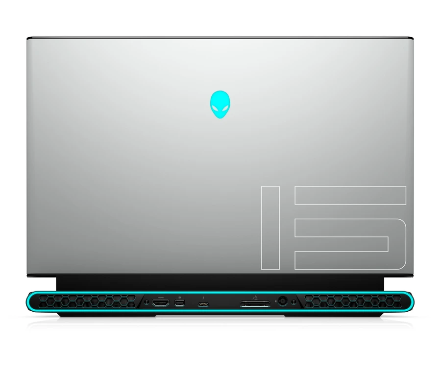 Alienware M15 R3 màu trắng với vỏ hợp kim Magnesium và lớp Carbon gia cường