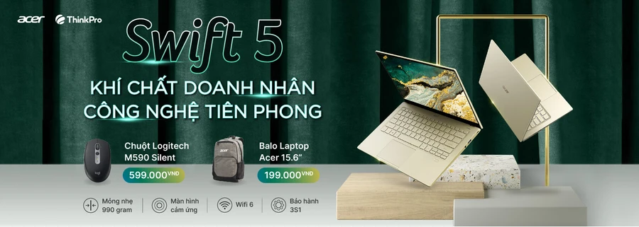 Acer Swift 5 - Khí chất doanh nhân là đây!