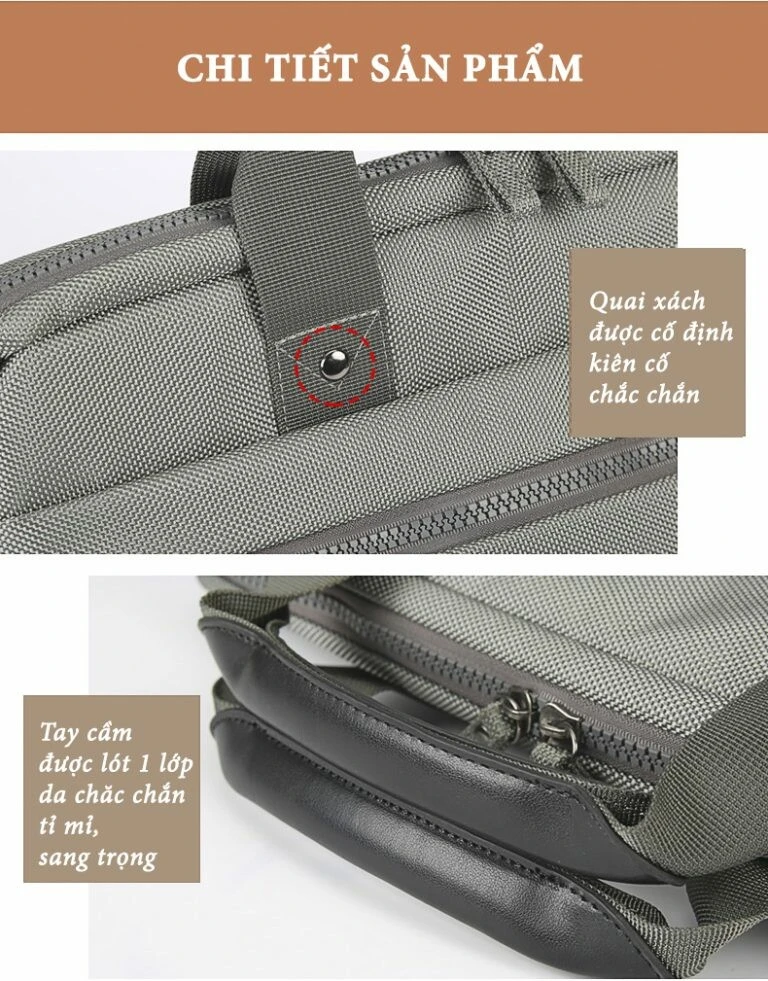 Túi laptop Cartinoe phong cách doanh nhân, đựng đồ công tác, gặp gỡ khách hàng