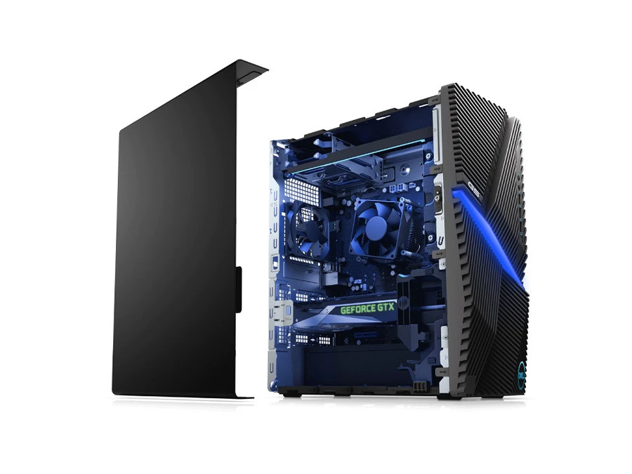 Bên trong Dell G5 Gaming Desktop, linh kiện được sắp xếp gọn gàng, dễ tháo lắp.