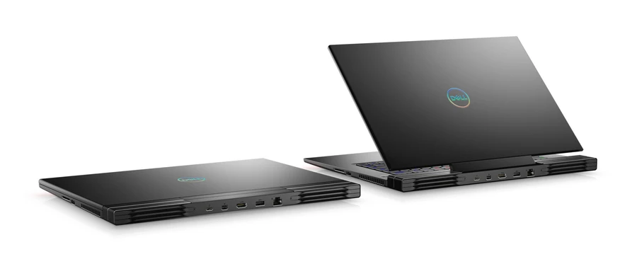 Dell Gaming G7 7500 với vỏ nhôm, thiết kế vuông vắn, nam tính, dải led độc đáo.