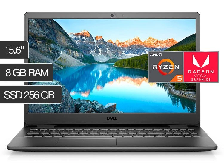 Laptop Dell Inspiron 15 3505 với chip Ryzen 5 3450U, RAM 8GB.