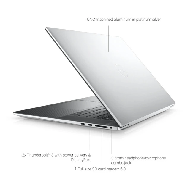 Dell XPS 17 9700 sang trọng, vỏ nhôm nguyên khối, màn hình 17 inch tỷ lệ 16:10