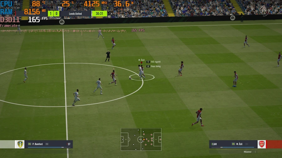 Laptop gaming m15 Ryzen Edition R5 chơi FIFA Online 4 và VALORANT mượt mà.