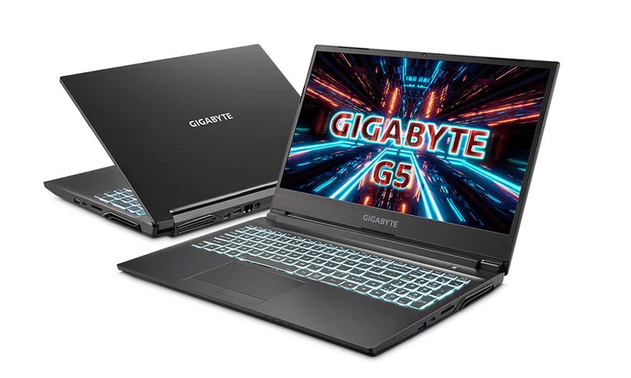 Laptop GIGABYTE Gaming G Series với màn hình 144Hz, cấu hình đa dạng Core i5-i7, card RTX 3000.