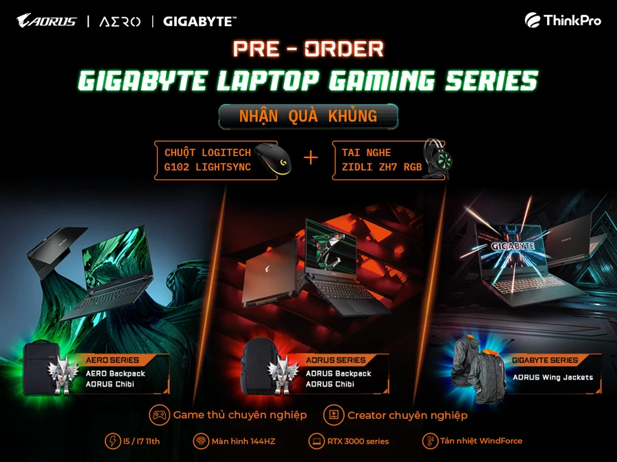 Laptop gaming GIGABYTE chính hãng mới ra mắt tại Việt Nam