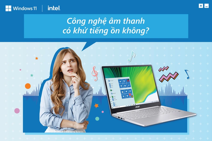 Ổ cứng SSD 512GB tốc độ cao và công nghệ âm thanh Acer TrueHarmony