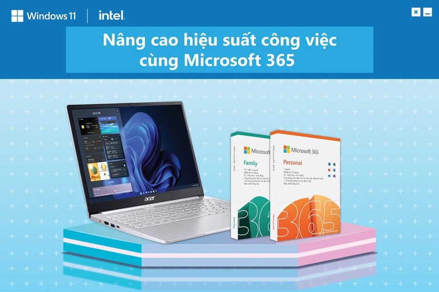 Laptop Acer được nâng cấp miễn phí lên Windows 11 chính thức.