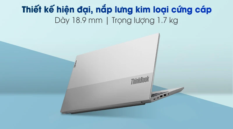 Lenovo ThinkBook 15 G2 vỏ kim loại, bản lề 180 độ, đạt chuẩn quân đội