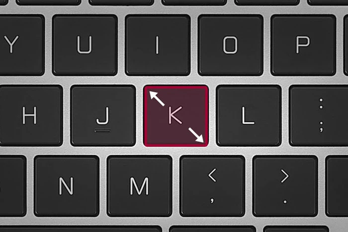 Bàn phím và touchpad của LG Gram 14 2021