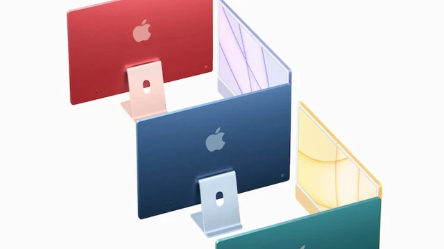 iMac M1 màu xanh lá cây với thiết kế mỏng và vỏ nhôm nguyên khối