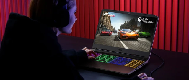 Laptop Acer Nitro 5 2021 phiên bản AMD với chip Ryzen 5000 và card đồ họa Nvidia Geforce 3000.