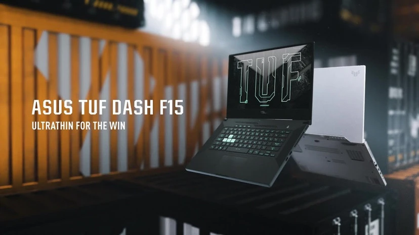 Laptop ASUS TUF Dash F15 với màn hình Full HD IPS 144Hz và card đồ họa RTX 3050