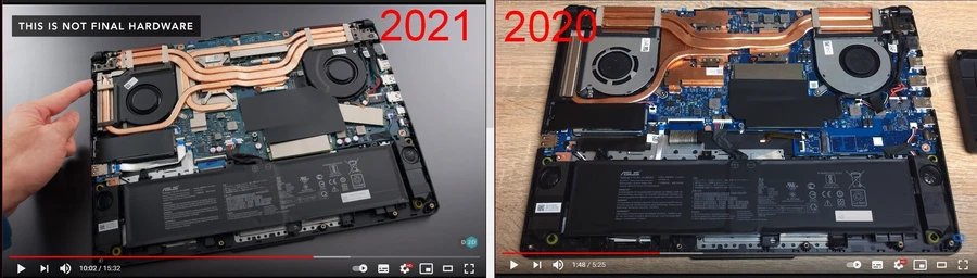Cấu hình laptop Refresh với AMD Ryzen 7 5800H, RTX 3060 và nhiều ống đồng