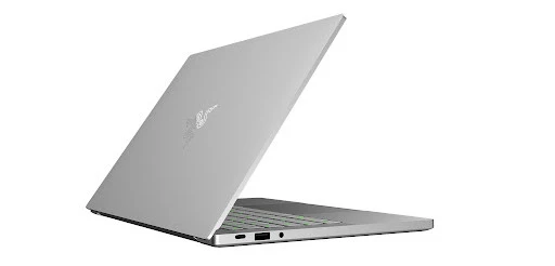 Razer Blade Stealth 13 màu bạc, thiết kế nhôm nguyên khối, viền màn hình mỏng