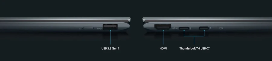 ZenBook Flip 13 UX363 OLED với các cổng kết nối và thời lượng pin ấn tượng