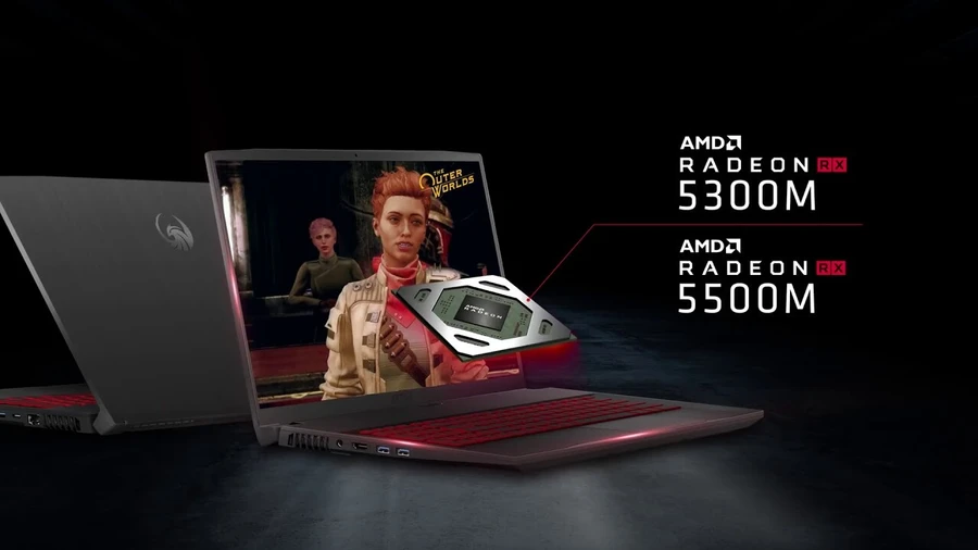 Laptop gaming MSI Bravo 15 trang bị chip AMD Ryzen 5000 và card đồ họa Radeon.