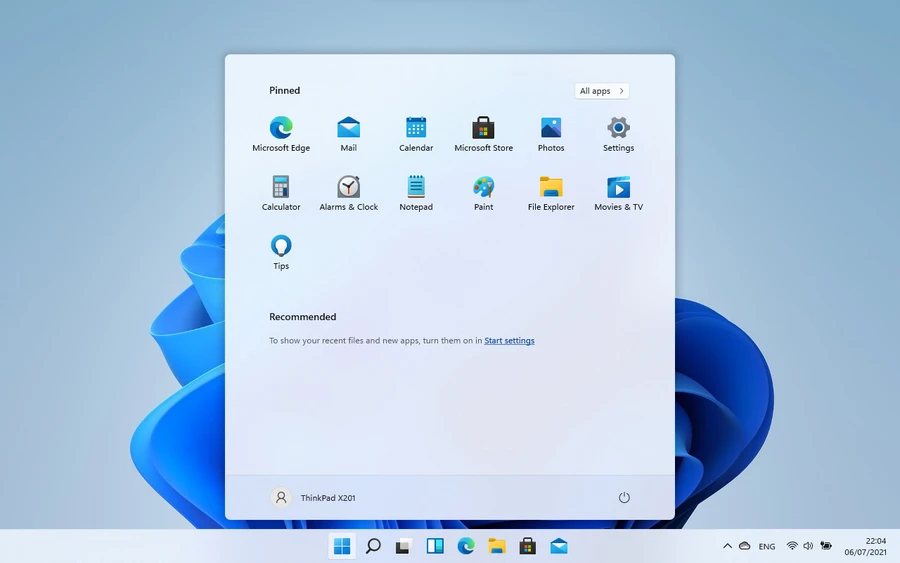 Giao diện Start Menu Windows 11 Insider Preview sạch sẽ, không còn Live Titles và Bloatware
