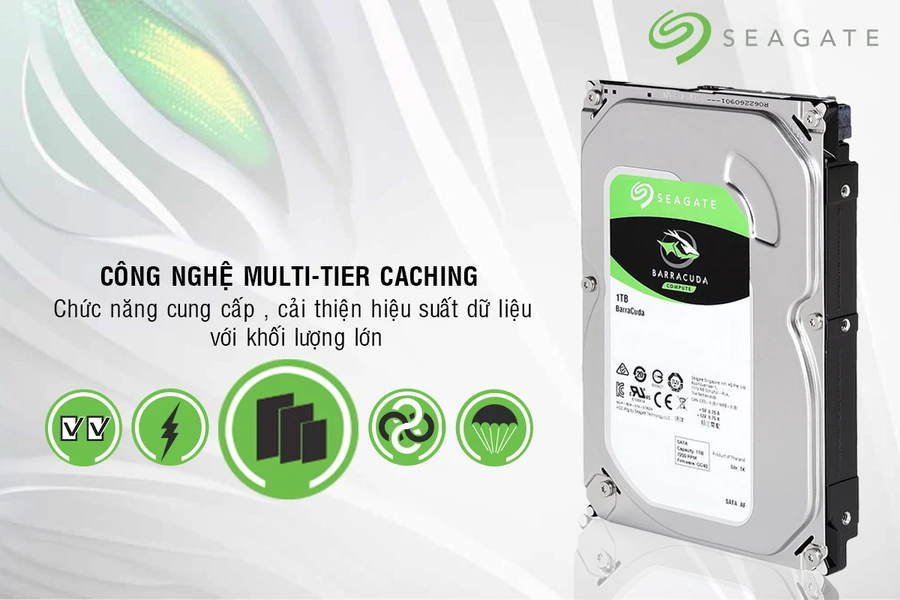 Ổ cứng Seagate với công nghệ Multi-Tier Caching và mã hóa dữ liệu